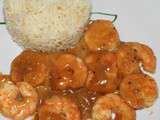 Gambas au sirop d'érable