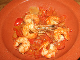 Gambas (grosses crevettes) à la cubaine