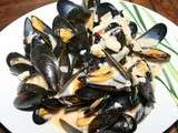 Moules de bouchot à la Fourme d'Ambert