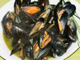 Moules sauce pesto