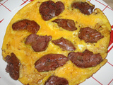 Omelette aux foies de poulet