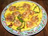 Omelette thaïe aux gambas (ou grosses crevettes)