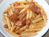 Penne rigate aux tripes à la basquaise au piment d'Espelette