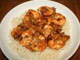 Riz aux gambas ou biryani aux crevettes simplifié