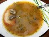 Soupe d'escargots aux herbes