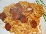 Tagiatelles fraîches au chorizo