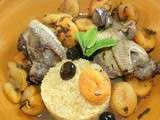 Tajine de pigeon aux abricots secs