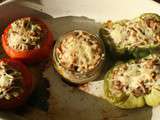 Tomates et poivron farcis