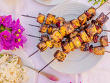 Brochettes de tofu à l’orientale #au four