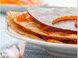 Crêpes vegan au confit d’oranges