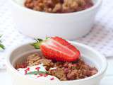 Crumble fraises rhubarbe