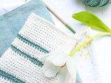 Gant exfoliant au crochet