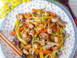 Nouilles soba sautées aux légumes et tofu