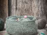 Petit panier au crochet très nature