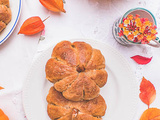 Petits pains à la courge, des pains en forme de citrouille