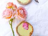 Tartelette citron et rose du jardin #vegan