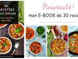  30 recettes tout-en-un  mon 1er e-book est en vente