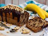 Banana bread au beurre de cacahuète et chocolat