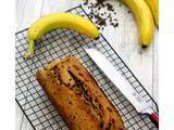 Banana bread aux noisettes et pépites de chocolat