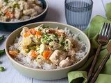 Blanquette de poulet aux petits-pois et carottes au Cookeo (ou sans)