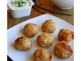 Boulettes de poulet tandoori et sauce raita au concombre