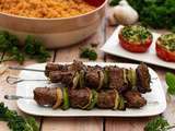 Brochettes de boeuf à la provençale