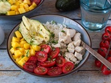 Buddha bowl au poulet et mangue