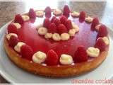 Cheesecake chocolat blanc / framboise