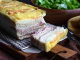 Croque cake au jambon à l'ancienne et maroilles