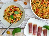 Crozets façon risotto aux légumes d'été
