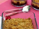 Crumble aux framboises et mûres