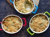 Crumble salé aux poireaux et parmesan