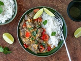 Curry de bœuf au lait de coco et curry rouge
