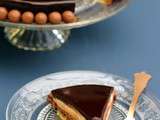 Entremets au caramel et chocolat