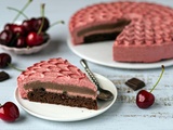 Entremets cerise et chocolat