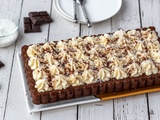 Gâteau renversé au chocolat et noix de coco