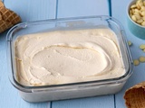Glace au chocolat blanc maison