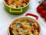 Gratin de courgettes et tomates au parmesan