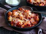 Gratin de gnocchi aux poireaux et chorizo