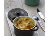 Gratin de ravioles au parmesan et lardons