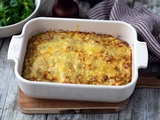 Gratin de ravioles aux poireaux