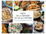 Menu de la semaine - Du 05 au 11 février