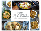 Menu de la semaine - Du 13 au 19 février