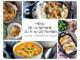 Menu de la semaine - Du 19 au 25 février