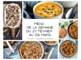 Menu de la semaine - Du 27 février au 05 mars