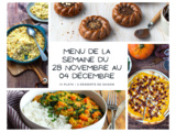 Menu de la semaine - Du 28 novembre au 04 décembre