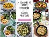 Menu printemps: planning repas #2