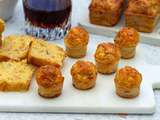 Mini cake au bacon, oignon et fromage