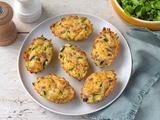 Mini cakes à la courgette et bacon