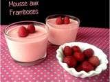 Mousse aux framboises